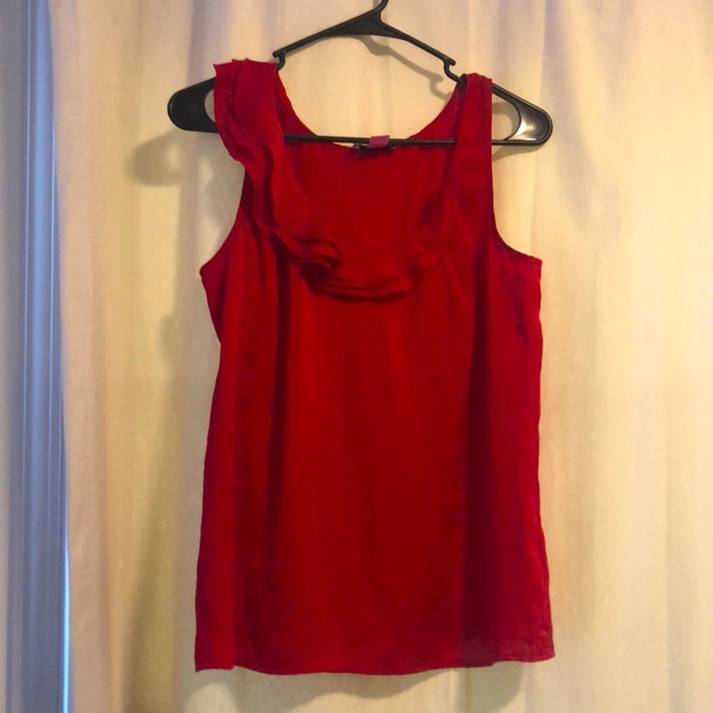 🎉4 for $20 Loft Ruffle Tank, Medium Petite